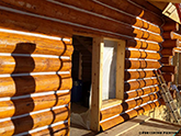 -- Completed Log Home Chinking - Guffey, Colorado --