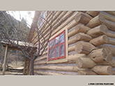 -- Before Log Cabin Staining & Chinking - Woodland Park, Colorado --