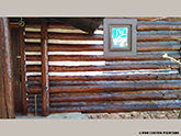 -- In-Progress Log Cabin Staining & Chinking - Woodland Park, Colorado --