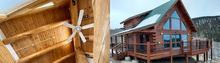 Log Home Staining Interior Exterior Colorado